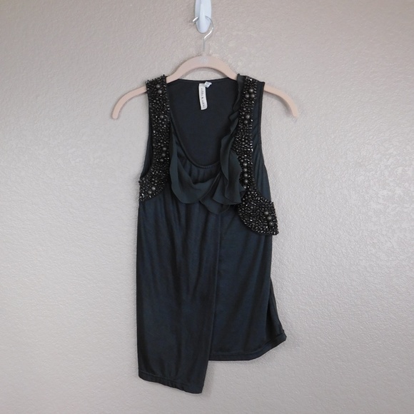 Robbi & Nikki Brown Beaded Tank - Picture 1 of 5